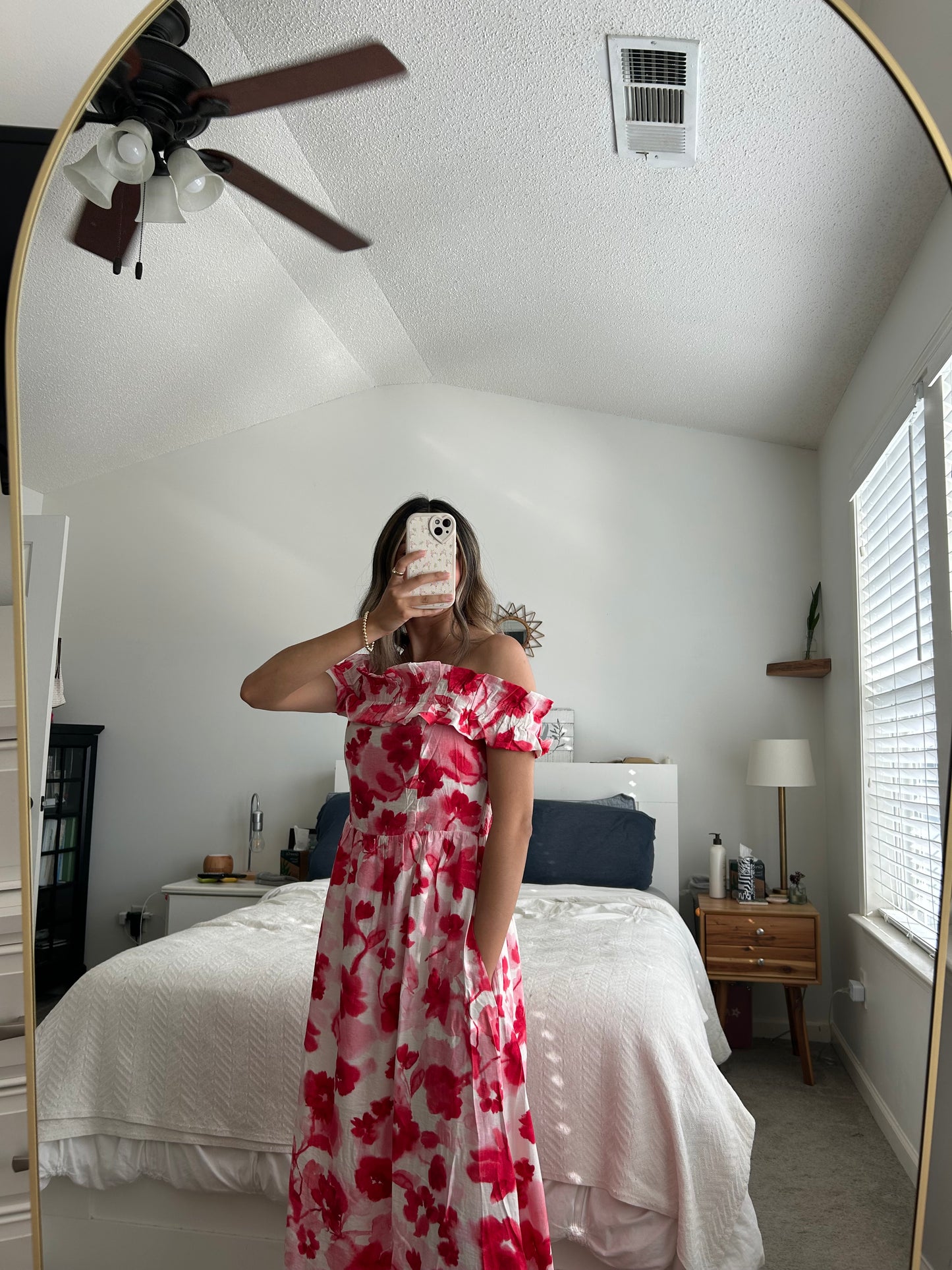 Sorrento Off-Shoulder Midi Dress