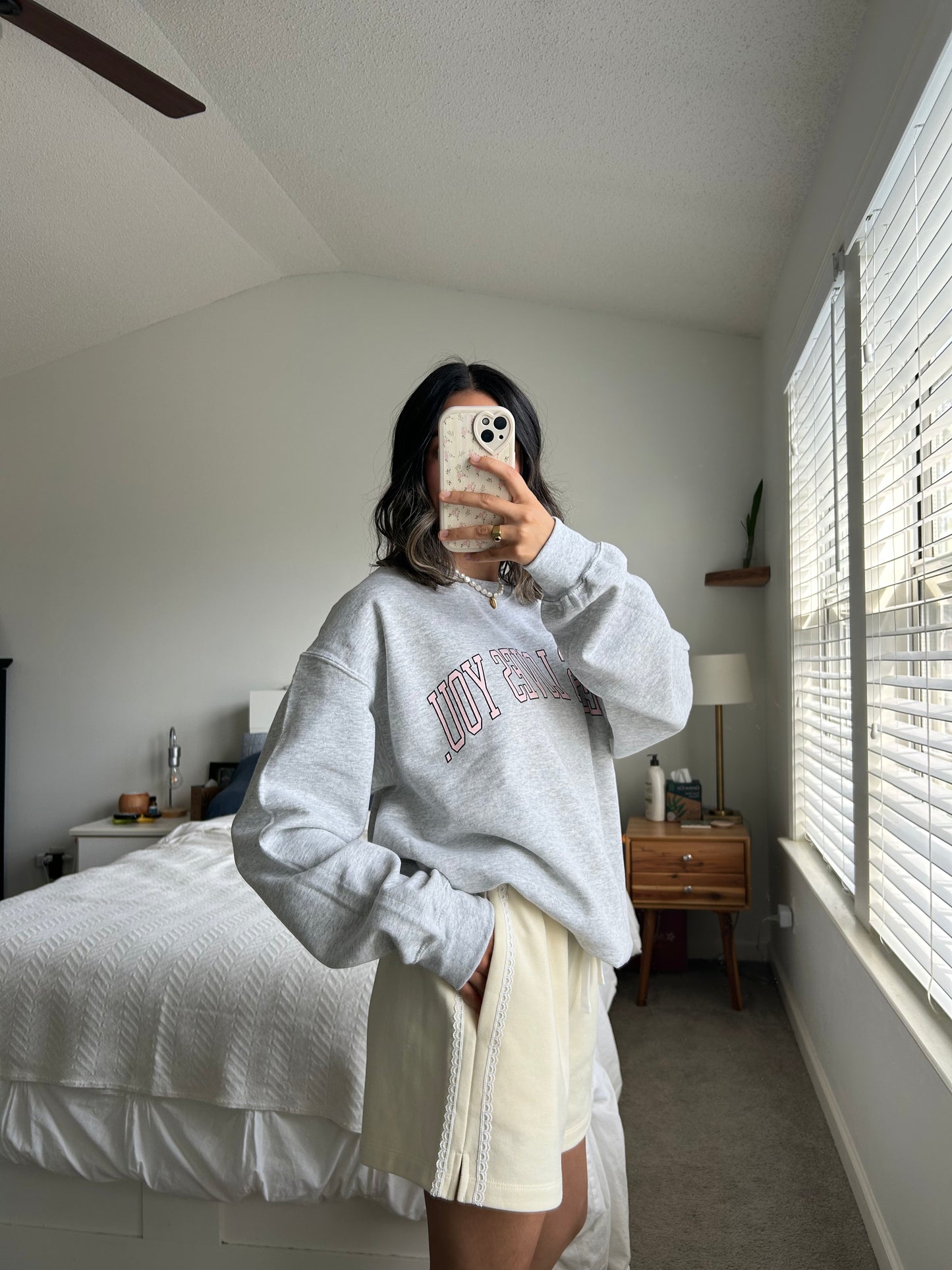 Hailie Lace Sweat Shorts