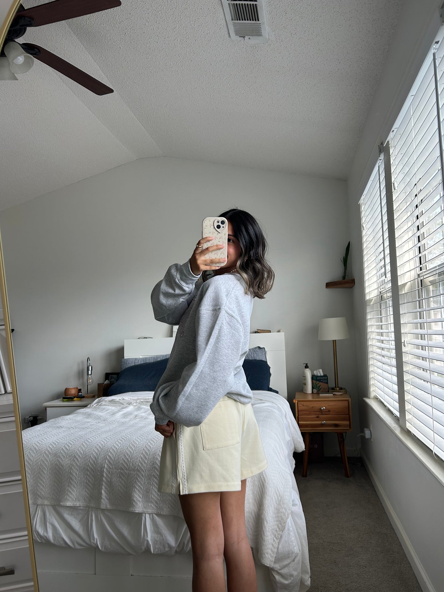 Hailie Lace Sweat Shorts