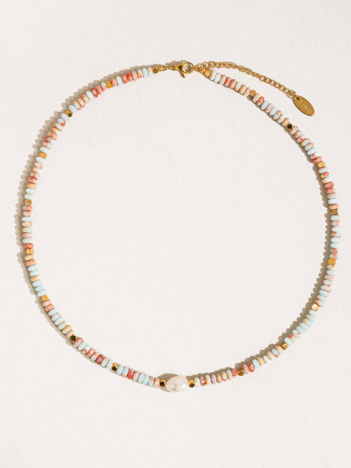 Non-Tarnish Boho Bead Necklace
