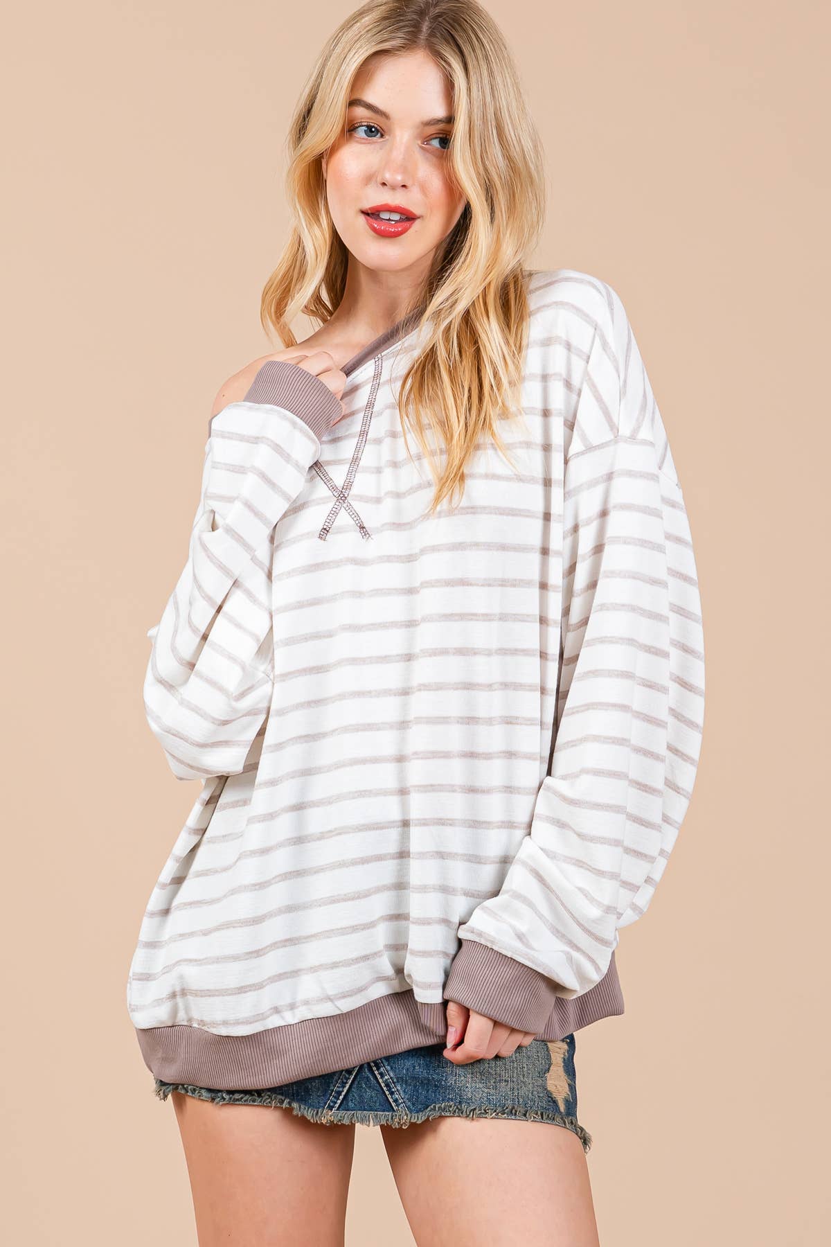 Bailey Striped Knit Pullover *LAST ONE*