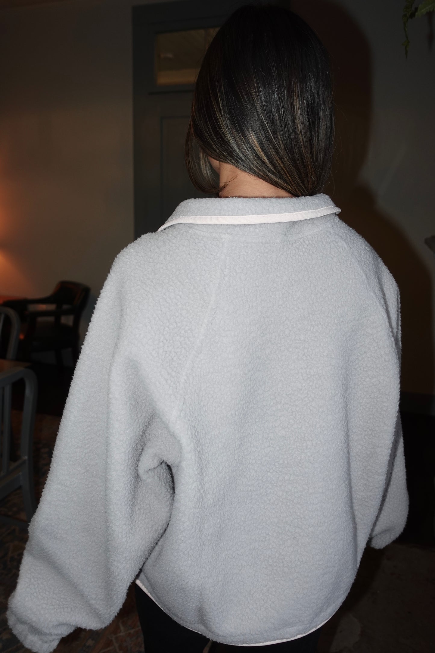 Fleece Snap Button Pullover