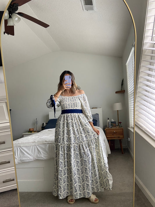 Miranda Floral Ribbon Dress