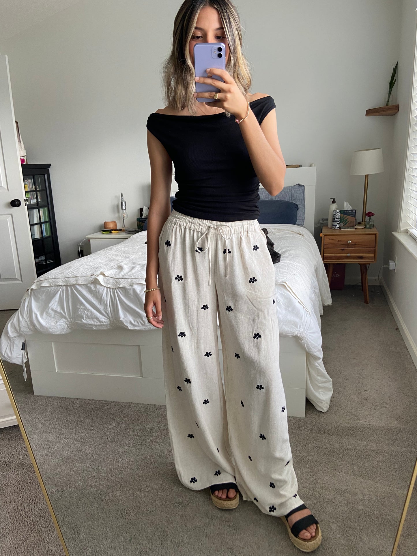 Jess Embroidery Detail Pants
