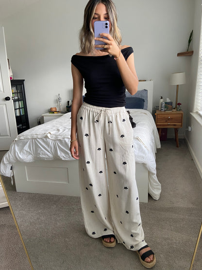 Jess Embroidery Detail Pants