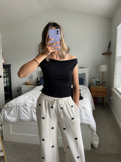 Jess Embroidery Detail Pants
