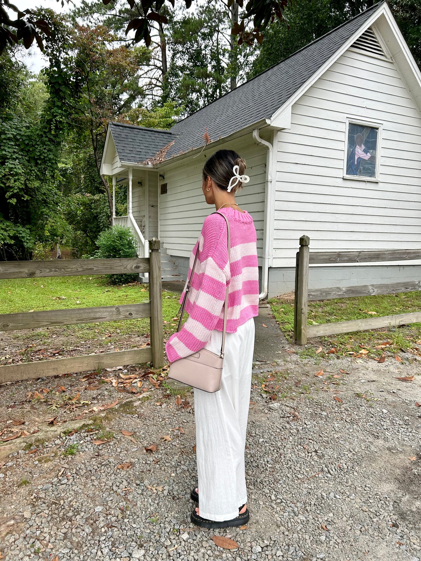 Stella Striped Sweater - Pink