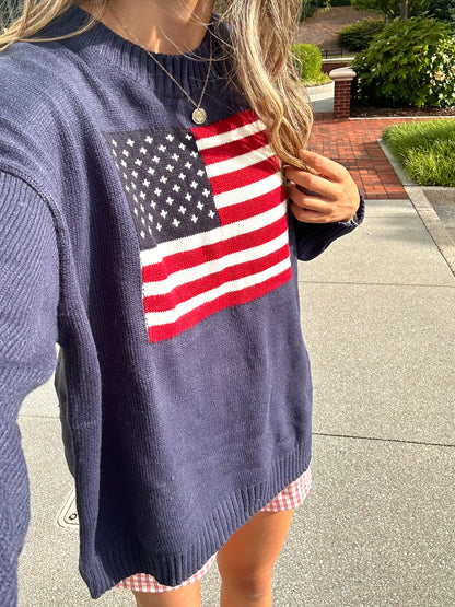 American Flag Sweater - Red/White/Blue *2 LEFT*