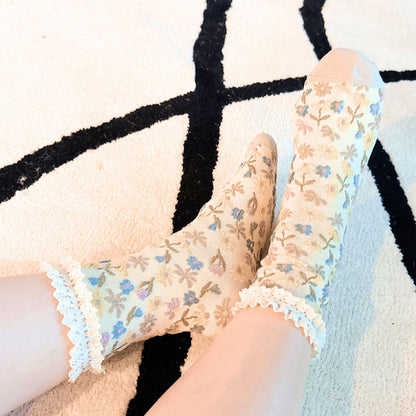Vintage Blossom Socks