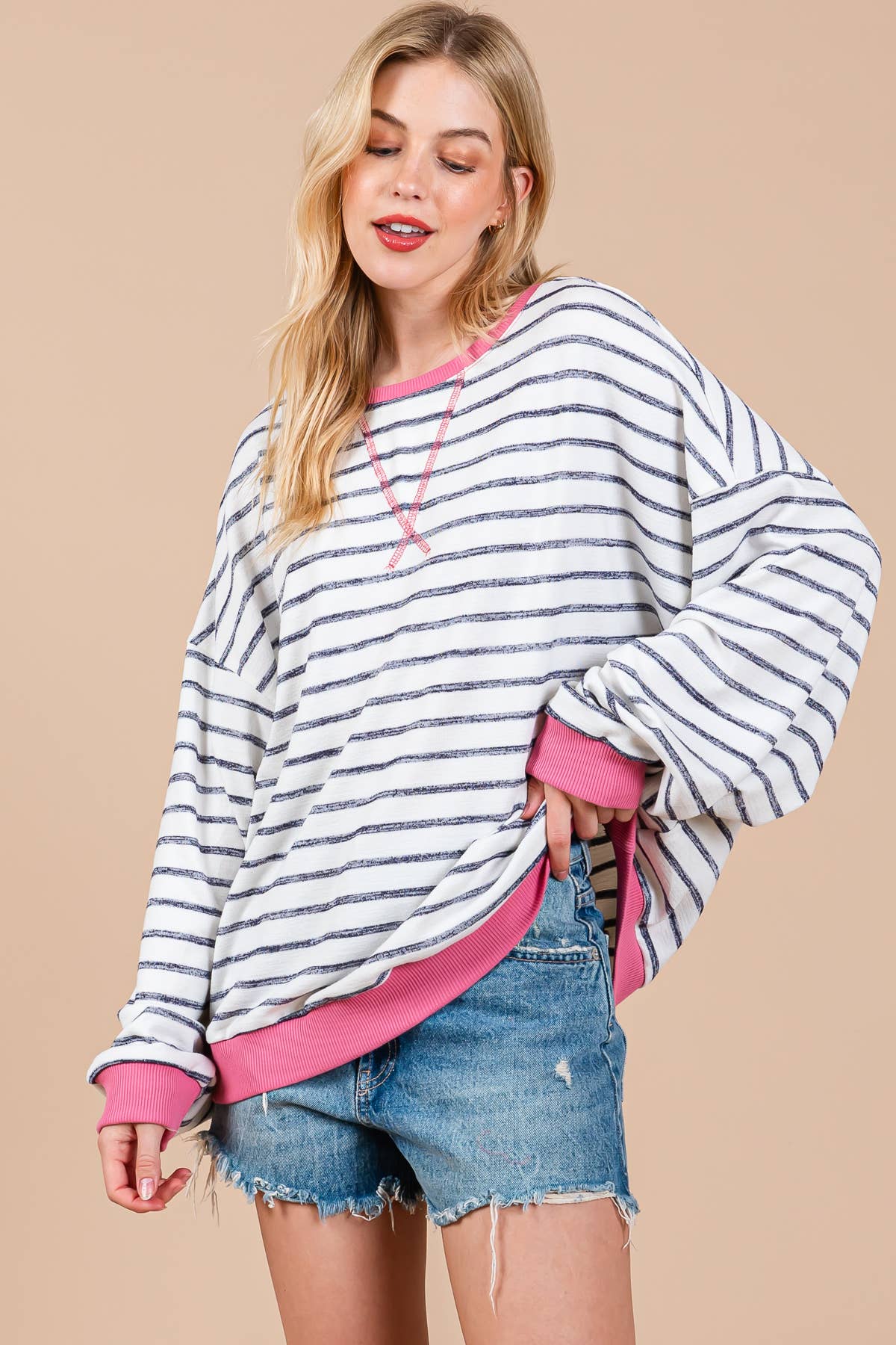 Bailey Striped Knit Pullover *LAST ONE*