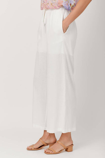 Kendall Linen Pants - White